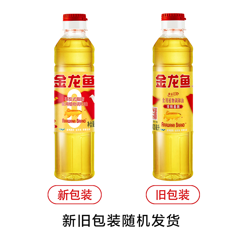 金龙鱼黄金比例调和油400ml 家用食用油小瓶装户外露营 - 图0