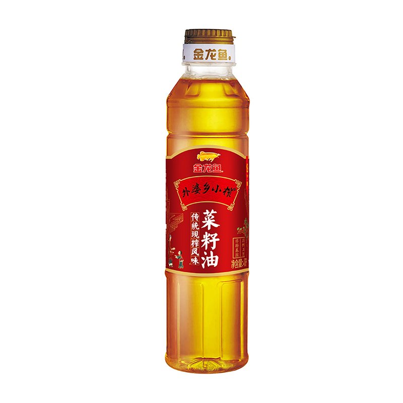 金龙鱼外婆乡小榨传统现榨风味菜籽油400ml 宿舍用家用小瓶装 - 图1