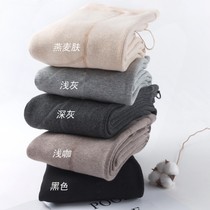 Day Series Fall Cashmere Cotton vertical stripe Lean Plus Suede Thickened Pregnant Woman Autumn Winter Beat Bottom Socks Pants Socks Stomping Pants Socks