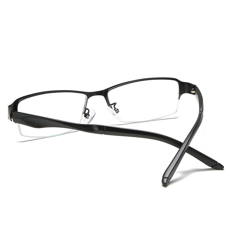 Men's radiation-proof half-frame titanium alloy glasses