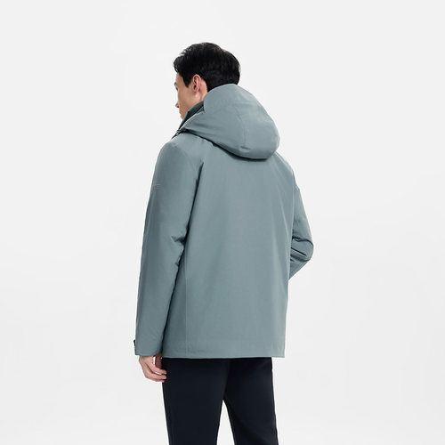 AIGLE艾高男士棉服外套秋冬季GORE-TEX防风防雨透汽保暖法式棉衣 - 图2