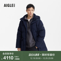 AIGLE Ai high autumn winter men GTX INF windproof and warm and comfortable fashion casual white goose down extremely cold down jacket