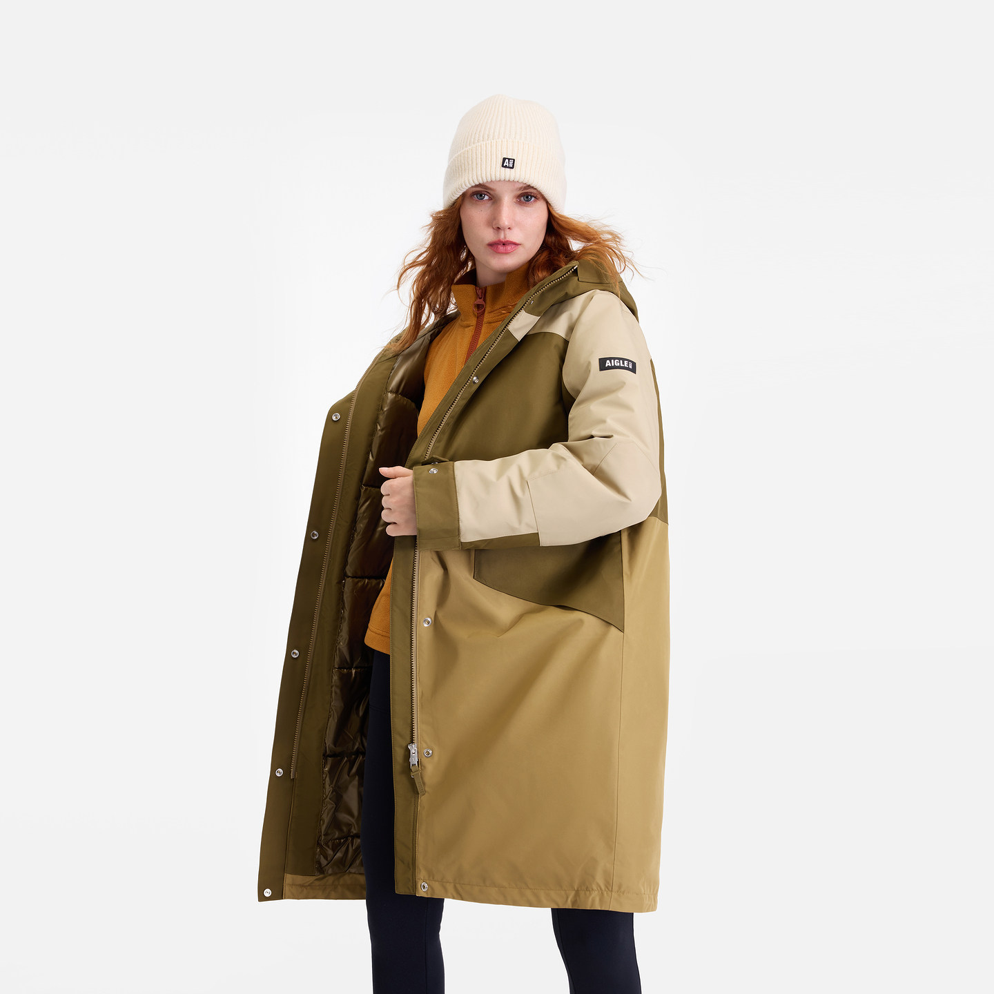 AIGLE艾高女士棉服外套GORE-TEX防风防水透汽棉衣长款棉袄,淘宝优惠券,粉丝福利购,淘宝优惠卷