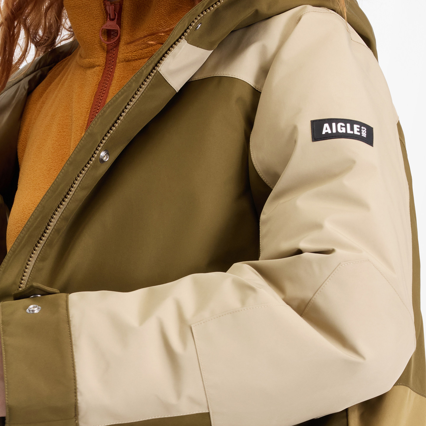 AIGLE艾高女士棉服外套GORE-TEX防风防水透汽棉衣长款棉袄,淘宝优惠券,粉丝福利购,淘宝优惠卷