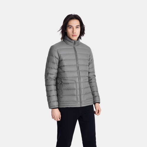 AIGLE艾高男士羽绒服鹅绒保暖防泼水户外轻量外套羽绒衣冬季防风 - 图2