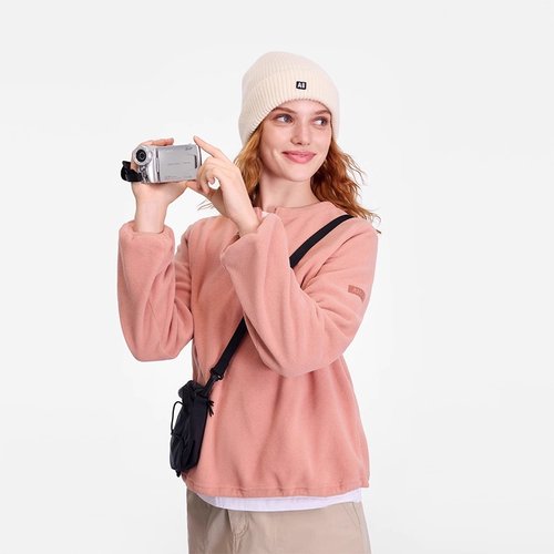 AIGLE艾高女士半拉链抓绒衣户外保暖上衣25年冬季新品BK02 - 图3