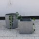 Seagrass Folding Basket Supplies Simulated Plant Round Flower Pot