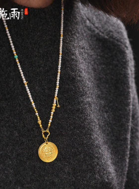 极细天然淡水珍珠项链新中式