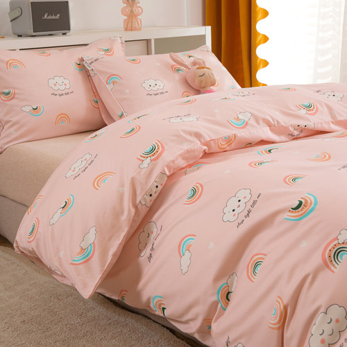 被套120x150cm儿童1米5纯棉全棉a类 100支高密贡缎长绒棉被罩幼儿 - 图1