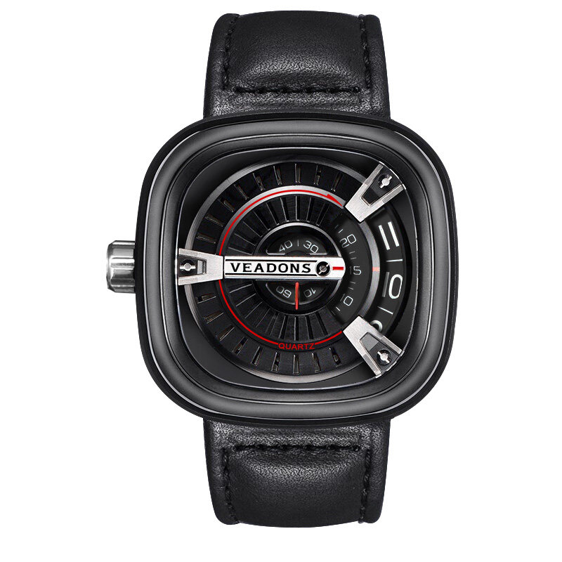 威顿全自动皮带男士防水时尚石英表 威顿手表国产腕表