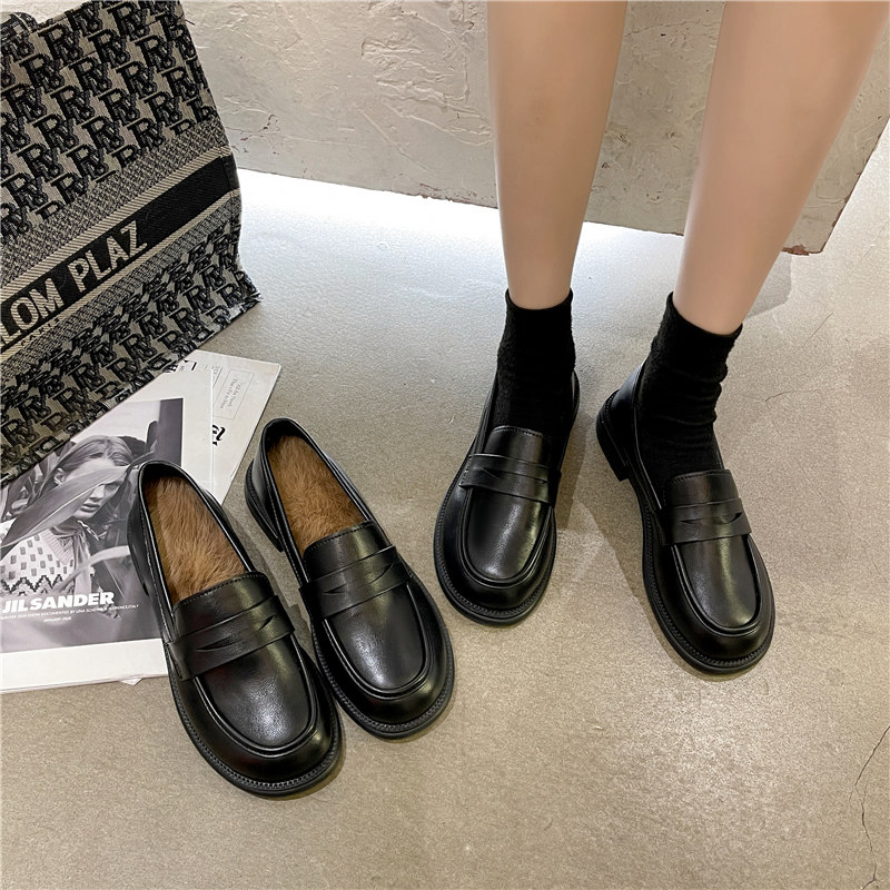 小皮鞋女英伦风女鞋春季2026年新款黑色工作平底单鞋软皮乐福鞋,淘宝优惠券,粉丝福利购,淘宝优惠卷