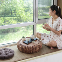Floating window small table tea table rattan chic brief about modern round day type short table pit table a few tatami small tea table tennis red