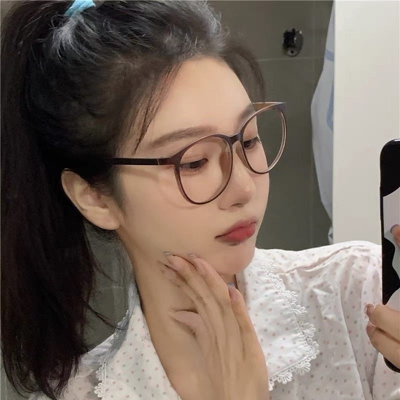 Retro style round frame eye frame prescription myopia glasses