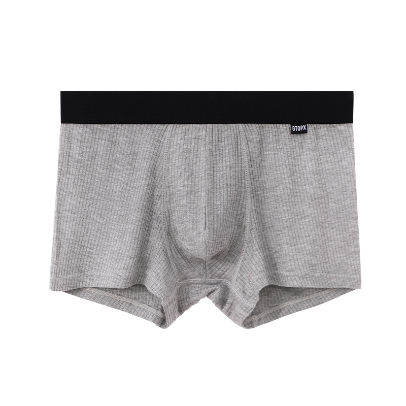 3条 野原先生男士螺纹轻薄透气平角裤螺纹纯色个性青年内裤四角潮,淘宝优惠券,粉丝福利购,淘宝优惠卷