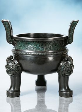 楚大鼎摆件仿古青铜器开业礼品