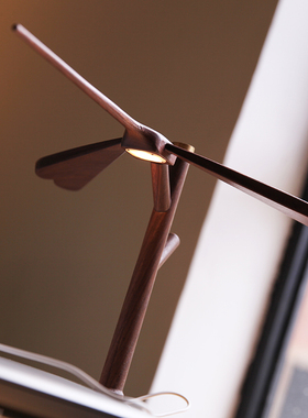 平衡蜻蜓灯摆件茶道办公桌装饰品