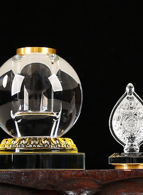 水晶法轮舍利塔大号摆件