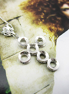 925银十字架首饰品锁骨链