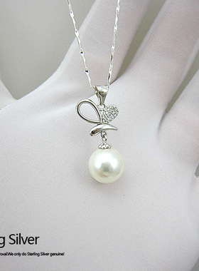 吊坠胡蝶短款韩国时尚风银项链