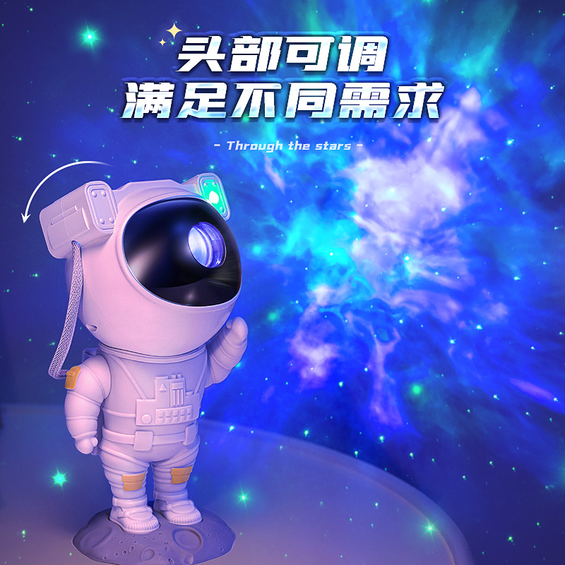 万火太空人星空投影仪小夜灯满天星星光卧室灯氛围六一儿童节礼物-图1