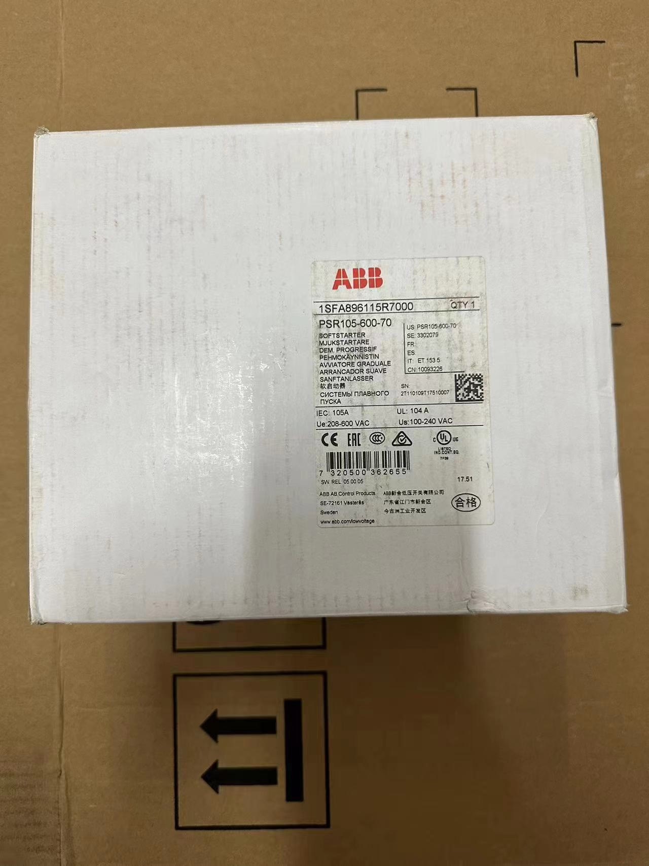 ABB PSR软起动器现货 PSR105-600-70全新原装拍前请询价-图1