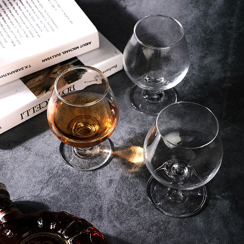 白兰地杯洋酒杯轻奢高档家用套装威士忌酒杯子欧式玻璃矮脚红酒杯 - 图1