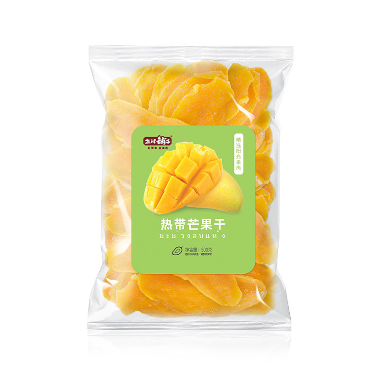 盐津铺子菓甄200g/袋品酸甜芒果干 乐檬食品芒果干