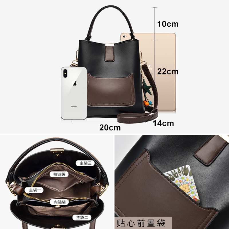 赛莲娜旗舰店女包春夏新款水桶包韩版百搭网红斜挎包少女质感大容量单肩包2