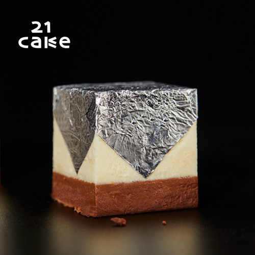 21cake黑白巧克力慕斯生日蛋糕七夕情人节送礼动物奶油同城配送 - 图0