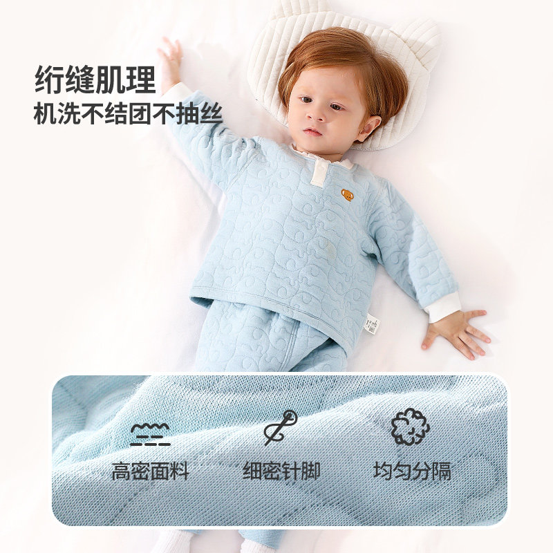 儿童保暖衣秋冬宝宝上衣纯棉冬季男童女孩夹棉婴儿内衣小童打底衫,淘宝优惠券,粉丝福利购,淘宝优惠卷