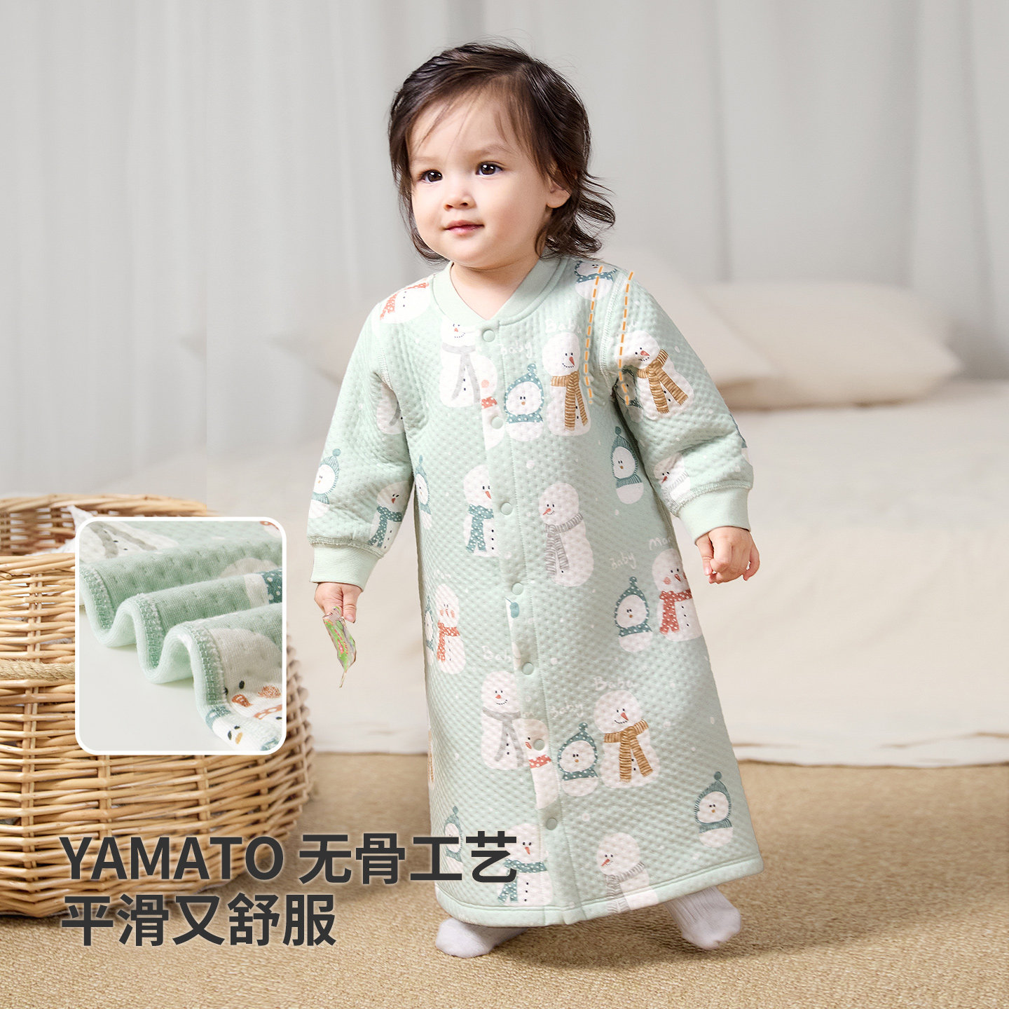 宝宝睡袍冬季婴儿保暖睡衣夹棉婴幼儿睡袋纯棉男女儿童家居服冬装,淘宝优惠券,粉丝福利购,淘宝优惠卷