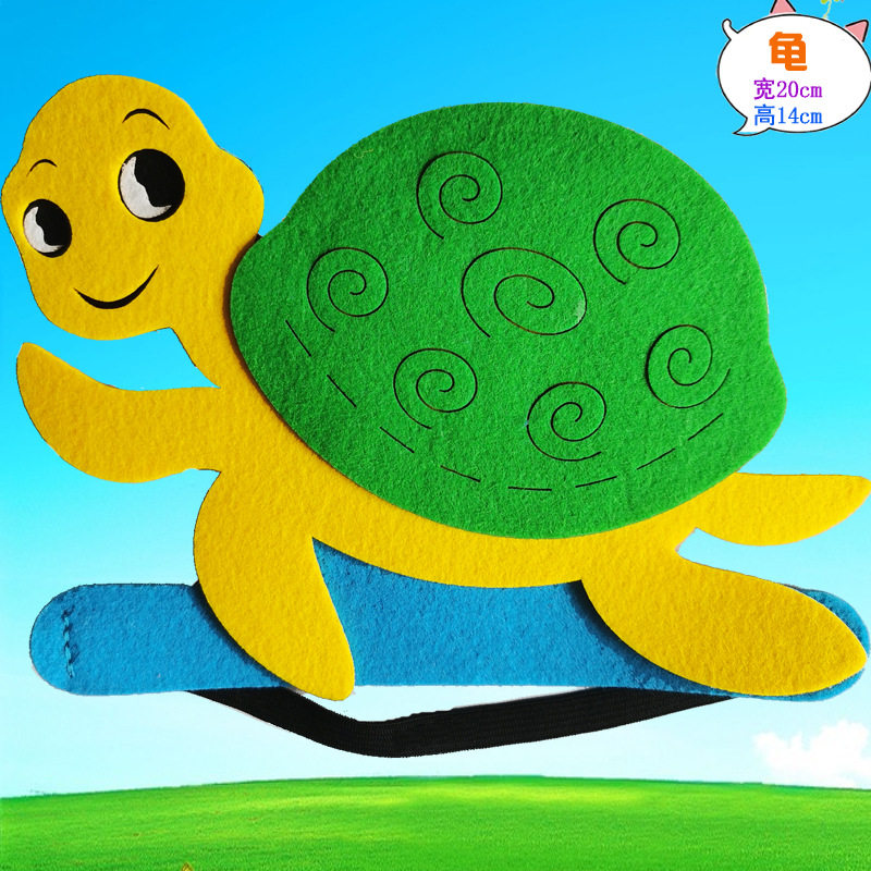 动物头饰小蝌蚪找妈妈表演道具青蛙儿童舞台剧幼儿园角色扮演课本,淘宝优惠券,粉丝福利购,淘宝优惠卷