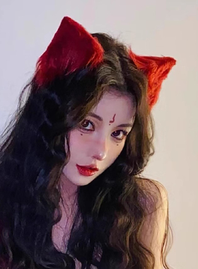 毛绒发夹猫耳朵发卡高级感