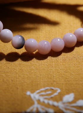 姑苏润石堂和田玉籽料桃花手串