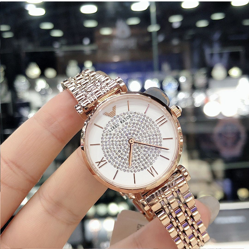 阿玛妮情人节礼物送女友满天星女表 likeu国产腕表