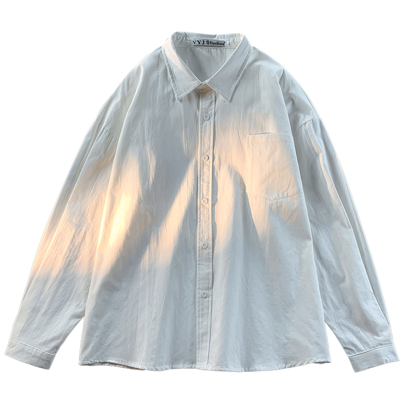 Deschpe 日系学院风领带jk衬衫女长袖韩系设计感小众衬衣制服上衣 - 图3