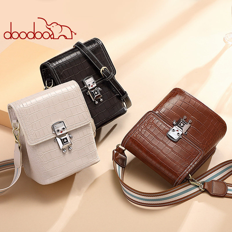 doodoo水桶包包2020新款潮斜挎包 doodoo箱包女士包袋