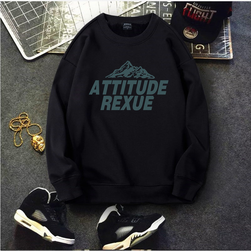 2021秋冬新款加绒卫衣男圆领春秋季 灵篮卫衣