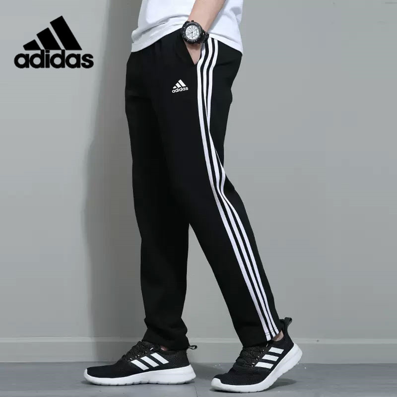 Adidas阿迪达斯男士长裤2024春季新款运动裤束脚裤子休闲裤DU0468-图0