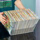 Transparent book storage box storage organizer box toys