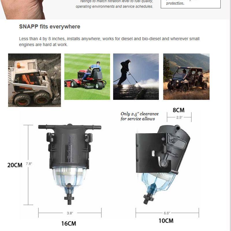 柴油版加装SUV越野车SNAPP派克油水分离滤芯R23107-02 R23107-10,淘宝优惠券,粉丝福利购,淘宝优惠卷