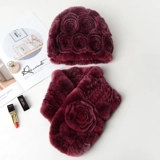 Шапка, шарф, двусторонний демисезонный модный универсальный комплект, в корейском стиле