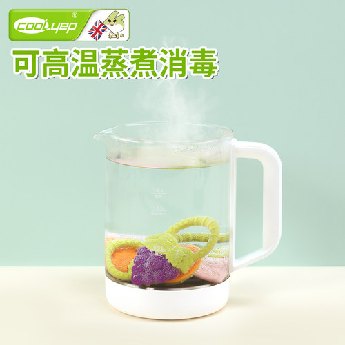英国酷易牙胶婴儿磨牙棒可水煮食品级硅胶宝宝口欲期牙咬胶玩具 - 图3