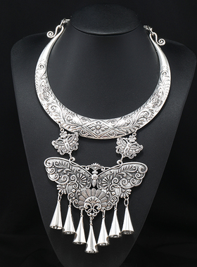 少数民族风项圈特色苗族银饰项链