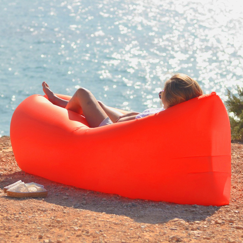 LoveLife户外便携式充气沙发网红懒人空气睡袋吹气口袋沙滩午休垫 - 图1