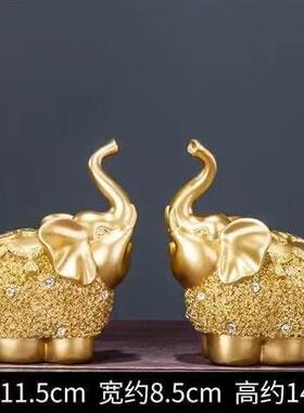 幸福小金象吉象如意家居玄关电视柜中式客厅中式旺宅乔迁送礼婚礼