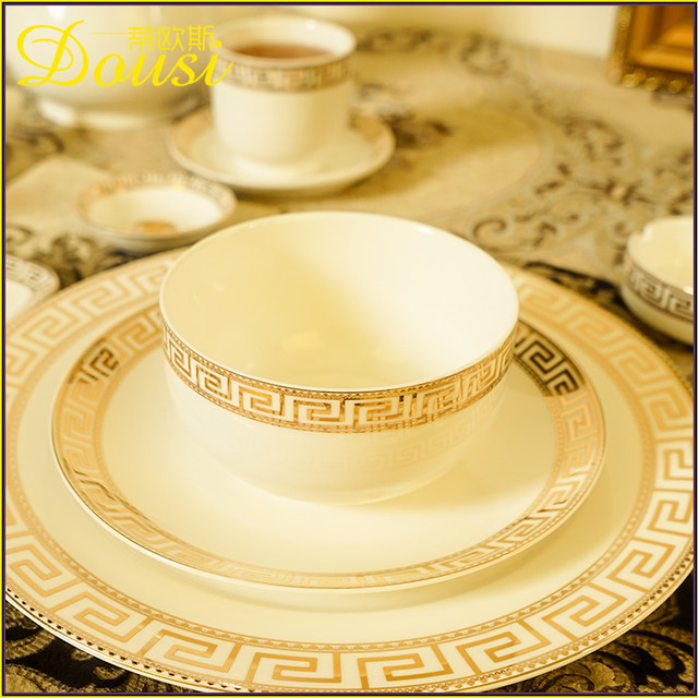 High-end hotel ceramic tableware hotpot set