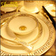 High-end hotel ceramic tableware hotpot set