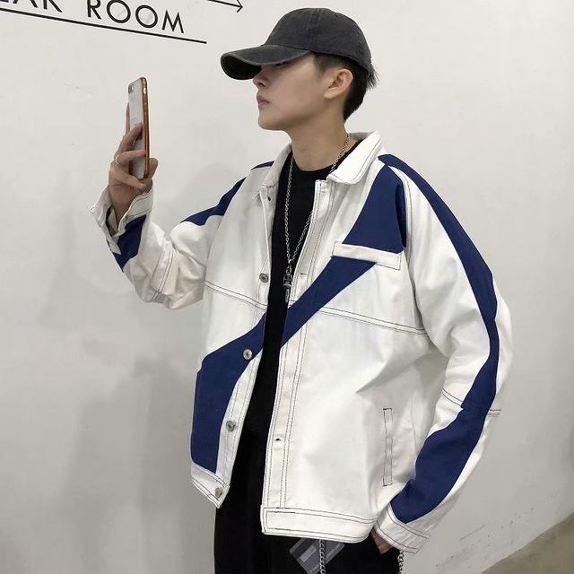 Men's work jacket Spring and Autumn 2019 new trendy versatile jacket ...