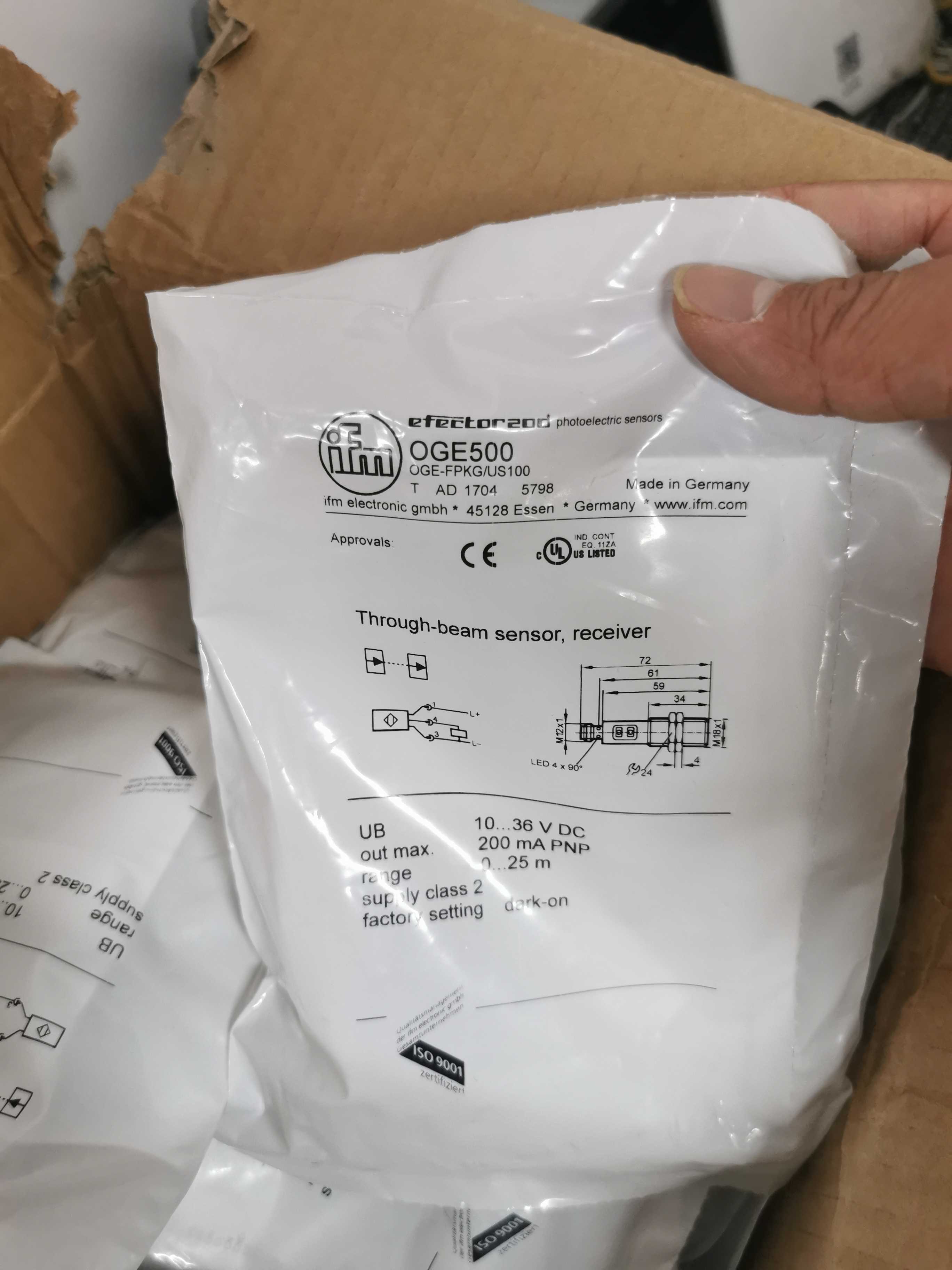 假一罚十IFM OGE500  OGS300  OGE300  OGS500 OGS200传感器 - 图0